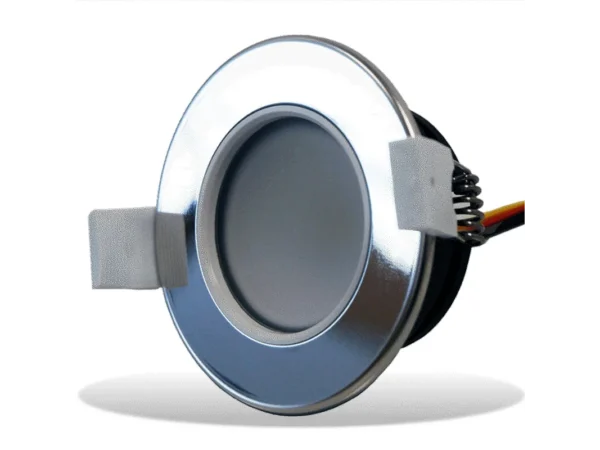 Lumishore LUX DL65 Downlight Full Spectrum CRGBW 12/24vDC 5 Watt Chrome Bezel