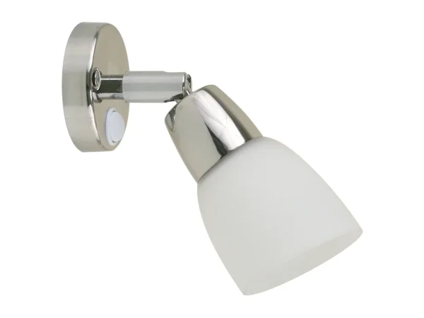 Scandvik SS Reading Light w/Frosted Glass Shade - 10-30V