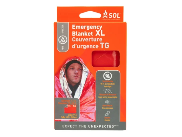 S.O.L. Survive Outdoor Longer Emergency Blanket XL