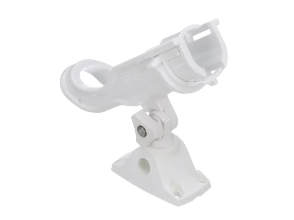 Attwood Heavy-Duty Adjustable Rod Holder w/Combo Mount - White