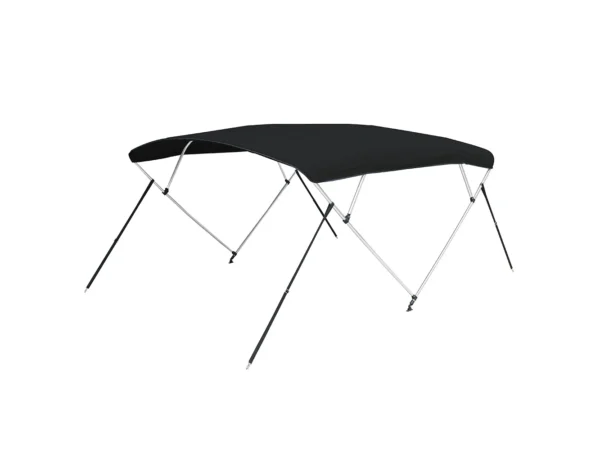 Carver 3 Bow 5481U Bimini Top with Boot - Black Acrylic