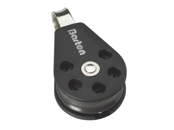 Barton Marine Size 3 45mm Plain Bearing Pulley Block Single With Fixed Eye