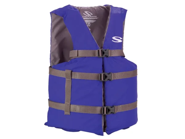 Stearns PFD 2001 Adult Boat Universal Blue Display for Adults Over 90lbs - Chest Size Of 50"