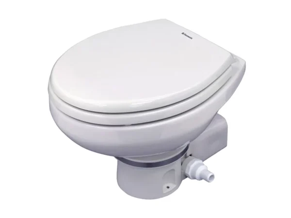 Dometic MasterFlush MF 7160 White Electric Macerating Toilet w/Orbit Base - Raw Water - 24V