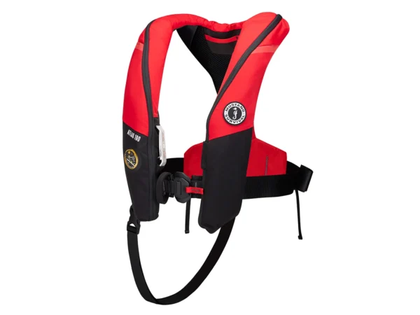 Mustang Atlas 190 DLX Open Ocean Inflatable PFD - Red/Black