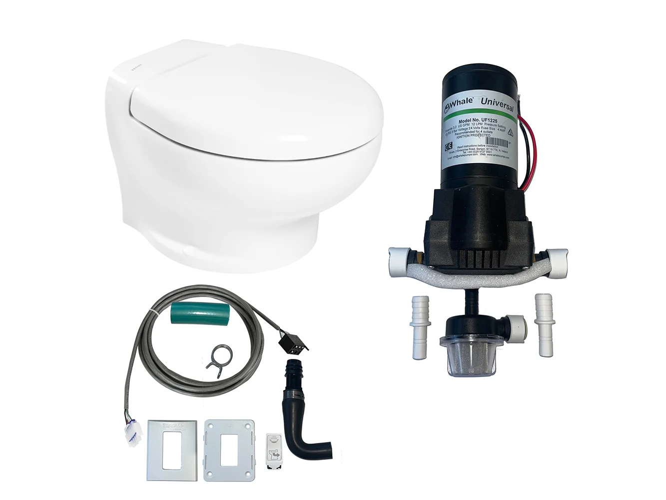 Thetford Nano Eco Compact Toilet Raw Water Kit w/Inlet Pump - 24V