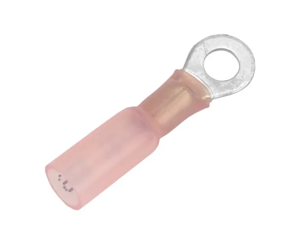Pacer 22-18 AWG Heat Shrink Ring Terminal - #10 Stud Size - 500 Pack
