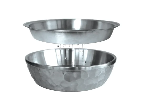 Toadfish Seafood Bowl - 12" - Stainless Steel - 2 Layer Serving Bowl