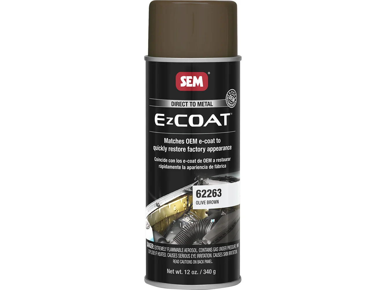 SEM Ez Coat™ - 16oz Aerosol Can - Olive Brown
