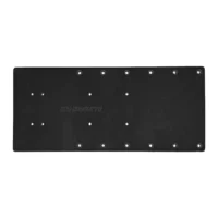Sea Brackets 18" Straight Trolling Motor Plate - Black