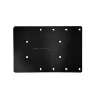 Sea Brackets 12" Straight Trolling Motor Plate for Garmin Force® Kraken - Black