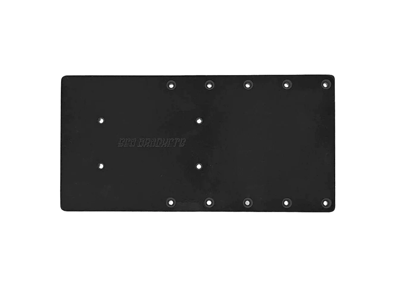 Sea Brackets 16" Straight Trolling Motor Plate f/Garmin Kraken - Black