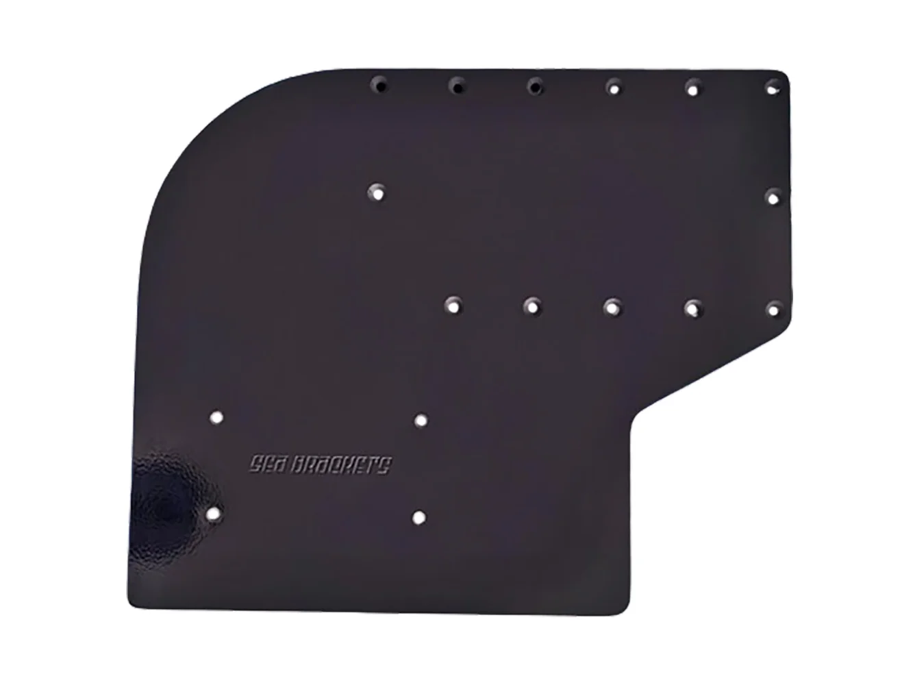 Sea Brackets Large Offset Trolling Motor Plate f/Garmin Kraken - Black