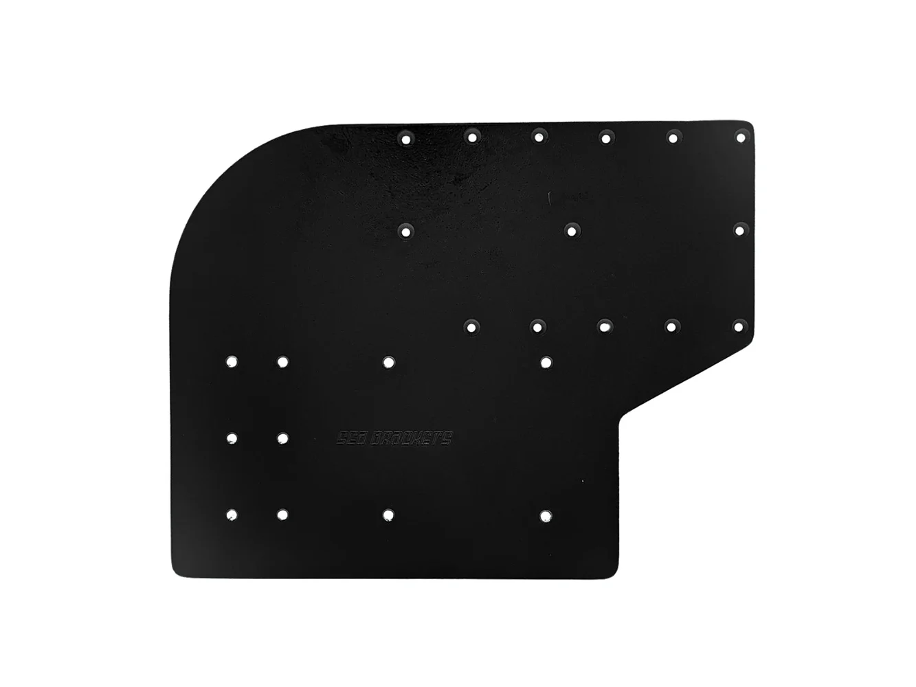 Sea Brackets Large Offset Trolling Motor Plate f/Minn Kota Quest - Black