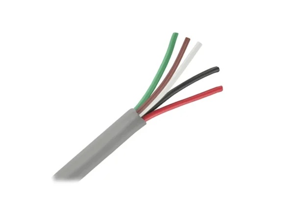 Pacer Unshielded 5 Conductor Cable - 25' - 18/5 AWG - Green, Brown, White, Black, & Red