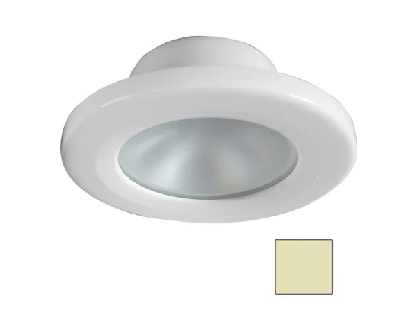 i2Systems Apeiron Screw Mount Light - Round - Warm White/White Finish