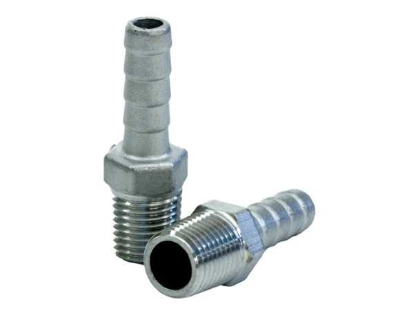 Tigress Stainless Steel Pipe to Hose Adapter - 1/4" IPS