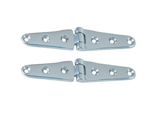 Perko 8" Chrome Plated Bronze Strap Hinges