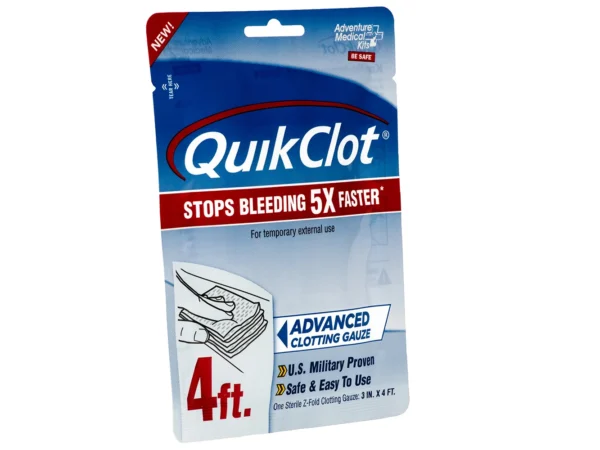 QuikClot Advanced Clotting Gauze - 3" x 4'