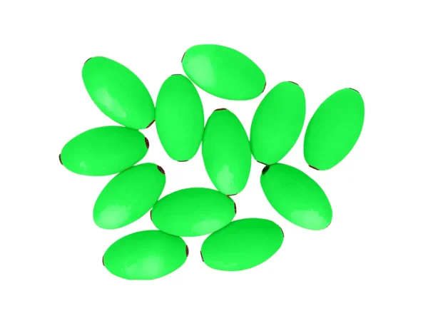 Tigress Oval Kite Floats - Green *12-Pack