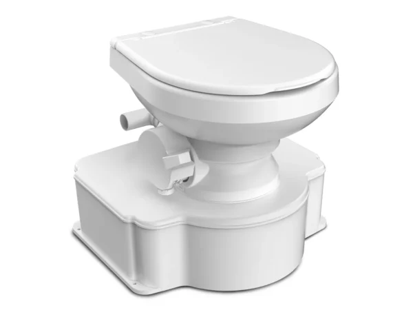 Dometic White M65 Marine Gravity Toilet - Standard Seat Size w/Foot Pedal