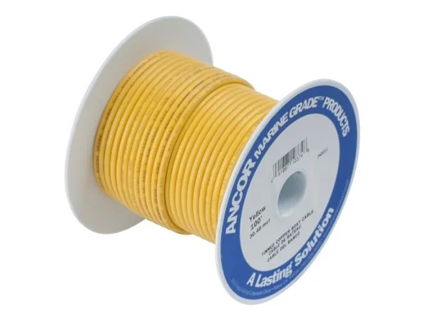 Ancor #10 Yellow 100' Spool Tinned Copper