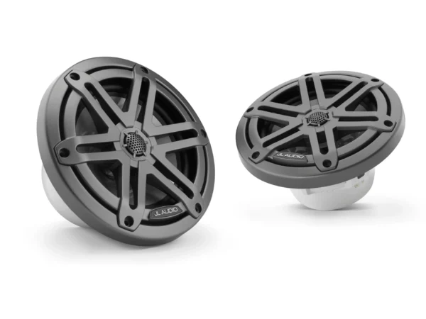 JL Audio M3 6.5in Coaxial Speakers Gray Sport Grille