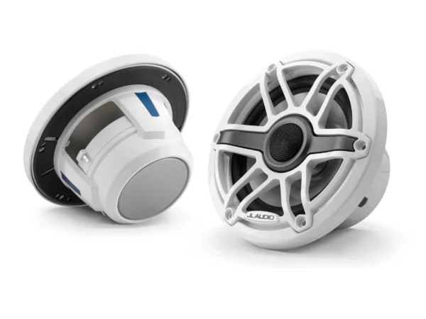 JL Audio M6 6.5in Coaxial Speakers White Sport Grille