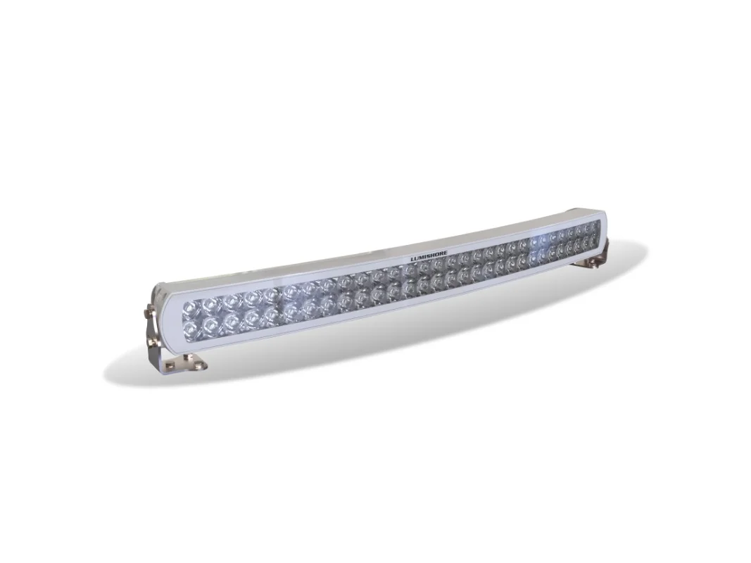 Lumishore 30in Curved Lightbar White LED, White Housing 12/24vDC