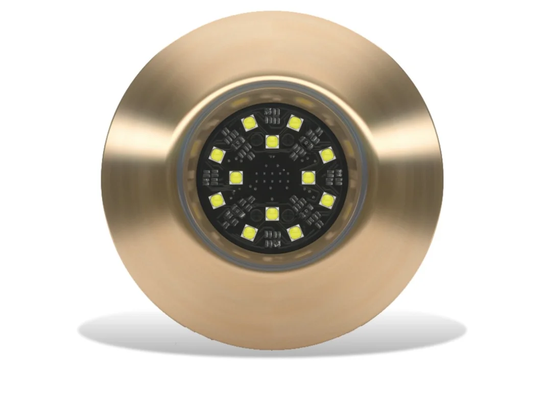 Lumishore ORA TIX404 Thru-Hull Mount Underwater White LED Bronze Housing 12/24vDC
