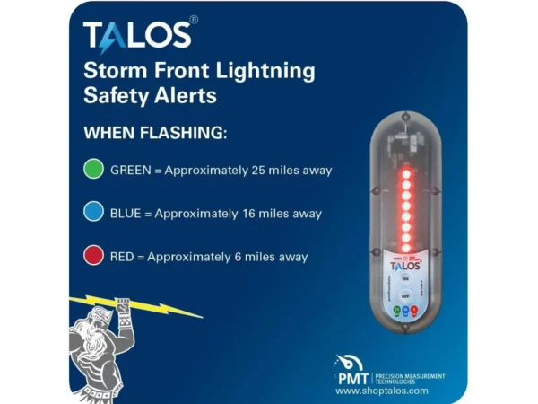 Talos SFD--1414P-MTB Standard Lightning Detector With 14x14 Sign