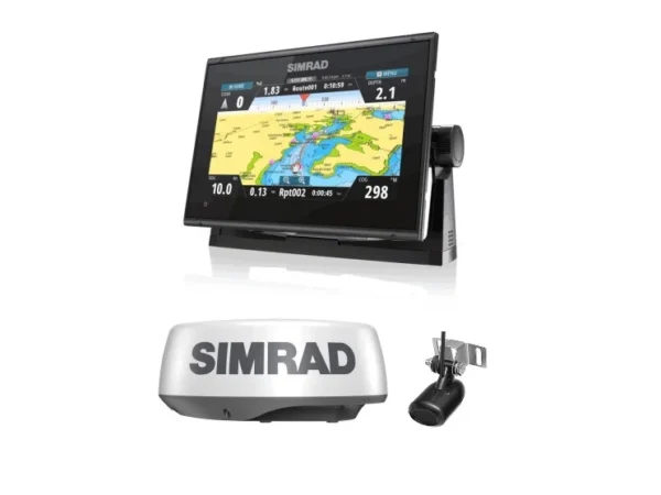 Simrad GO9 XSE Halo20 radar 83/200 kHz Skimmer C-Map Discover