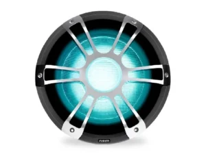 Fusion® Signature Series 3 Marine Subwoofers, 12" 1,400 Watt Sports Chrome Marine Subwoofer with CRGBW | 010-02436-11