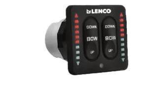 LENCO MARINE LED IND. TWO-PIECE TACTILE SWITCH KIT W/PIGTAIL FOR SINGLE ACTUATOR SYSTEMS | 15270-001