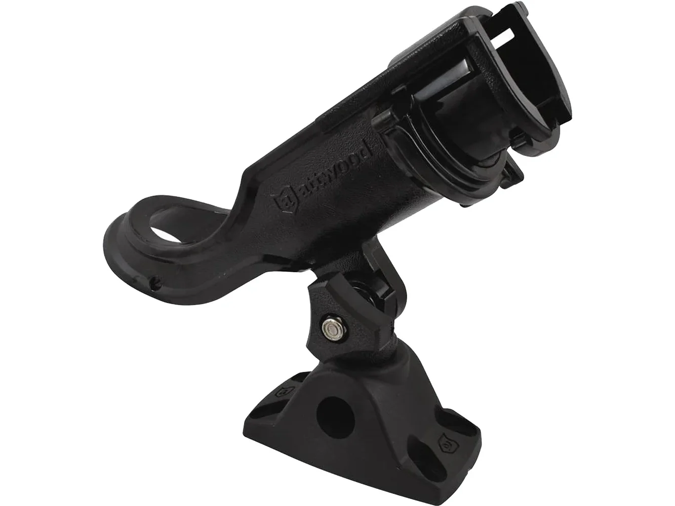 Attwood Heavy Duty Adjustable Bl;ack Rod Holder with Combo Mount