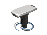 Attwood 910T Series Rectangle Base 3-Pin Over Mold 306 Stainless Steel Black Cover