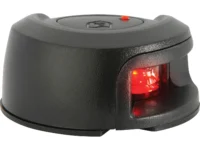 Attwood LightArmor Deck Mount LED Navigation Light 2NM Black Composite Red