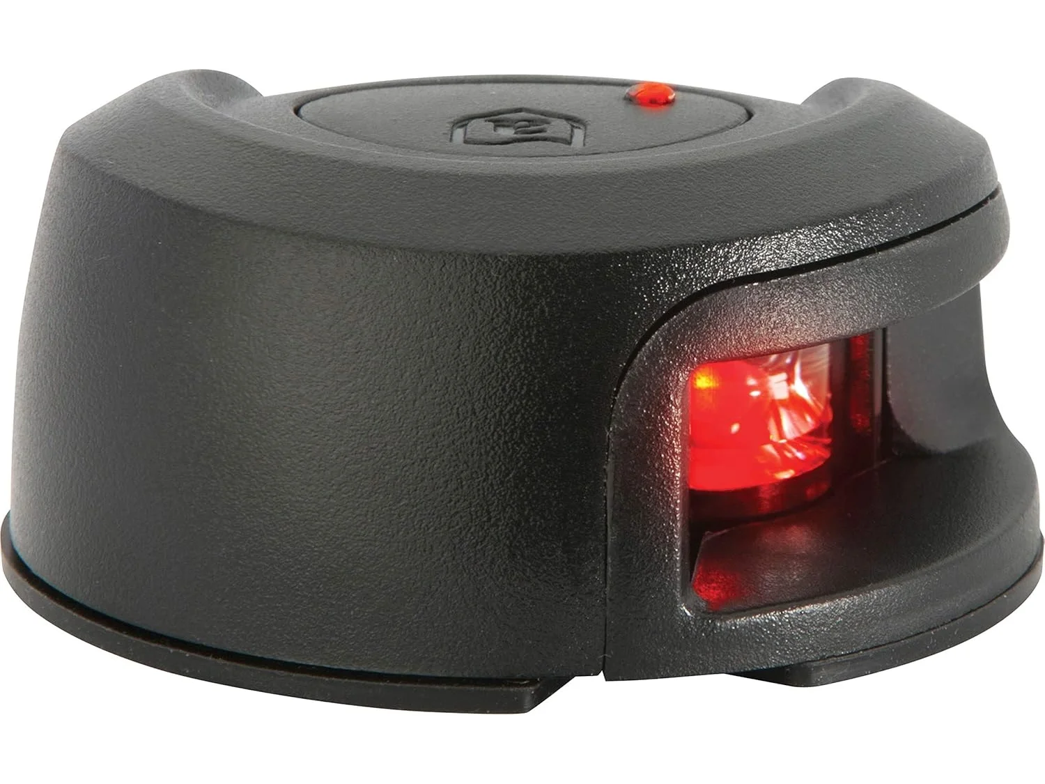 Attwood LightArmor Deck Mount LED Navigation Light 2NM Black Composite Red