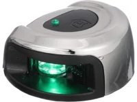 Attwood LightArmor Deck Mount LED Navigation Light 2NM Stainless Steel Green