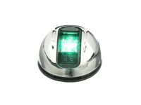 Attwood LightArmor Round LED Navigation Light 2NM Stainless Steel Green