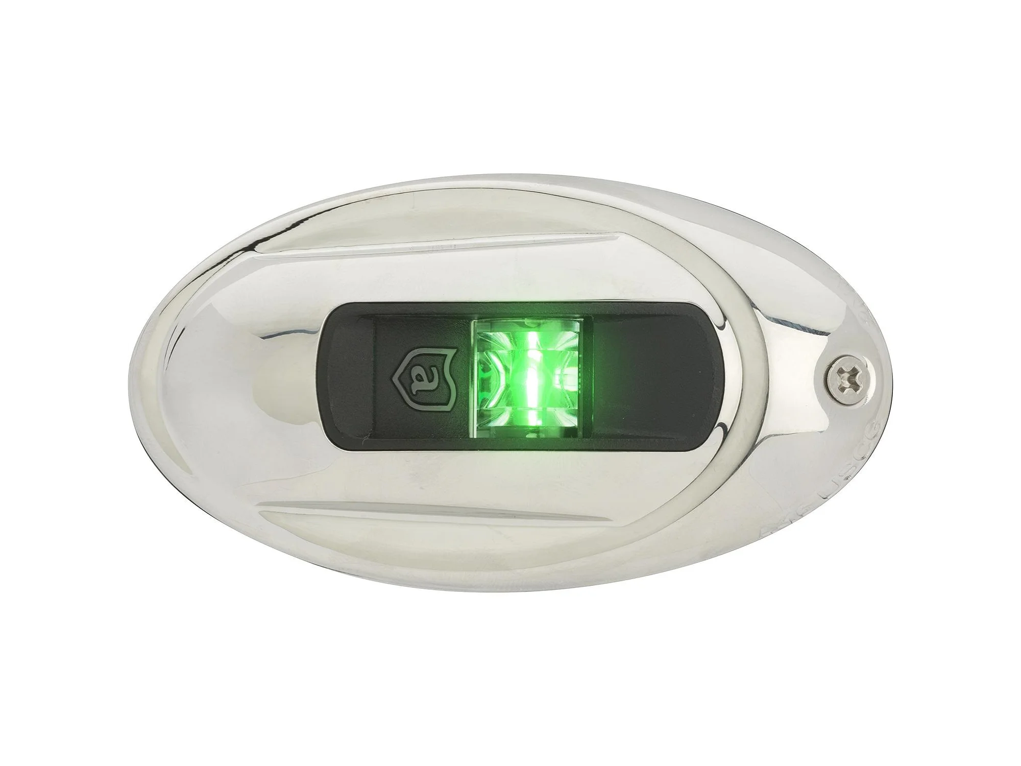 Attwood LightArmor Eliptical LED Navigation Light 2NM Stainless Steel Green