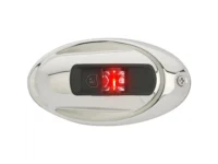 Attwood LightArmor Eliptical LED Navigation Light 2NM Stainless Steel Red