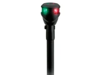Attwood LightArmor Bi-Color 14in Straight Locking Collar Pole 3-Pin LED with Task Light