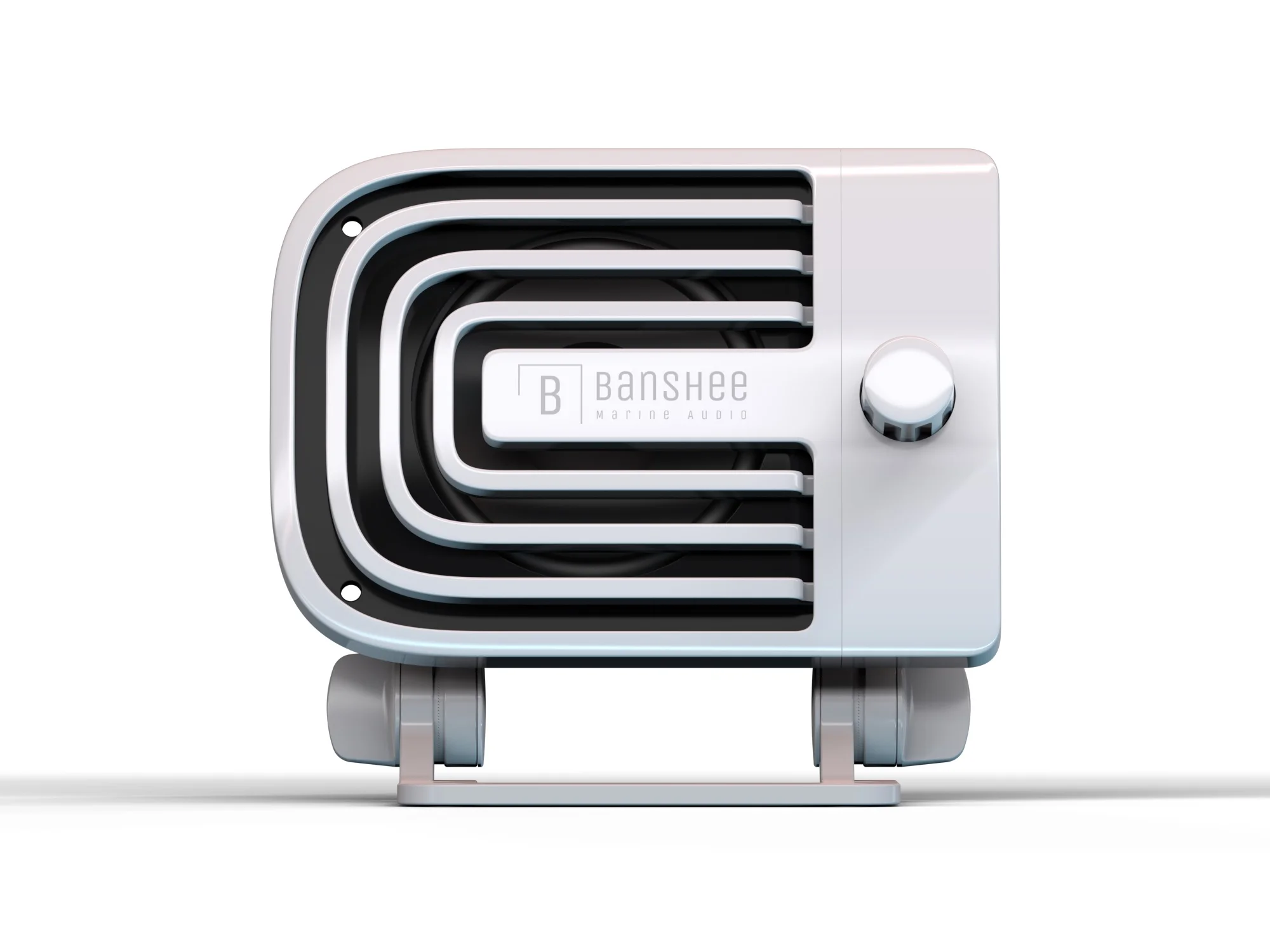 Banshee Active External VHF Speaker - White