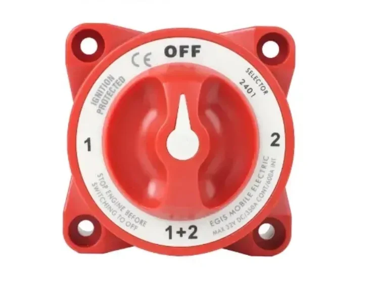 EGIS 2401 e-Series 350A Battery Selector Switch Off/1/Both/2