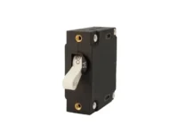 EGIS A Series White Toggle Panel Mount Circuit Breaker Single Pole AC/DC 5 Amp Retail Pack
