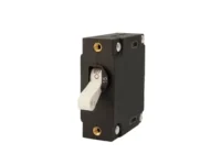 EGIS A Series White Toggle Panel Mount Circuit Breaker Single Pole AC/DC 15 Amp Retail Pack