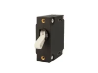 EGIS A Series White Toggle Panel Mount Circuit Breaker Single Pole AC/DC 25 Amp Retail Pack