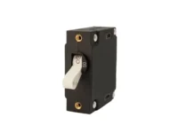 EGIS A Series White Toggle Panel Mount Circuit Breaker Single Pole AC/DC 50 Amp Retail Pack