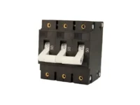 EGIS C Series White Toggle Panel Mount Circuit Breaker Triple Pole AC 50 Amp Retail Pack